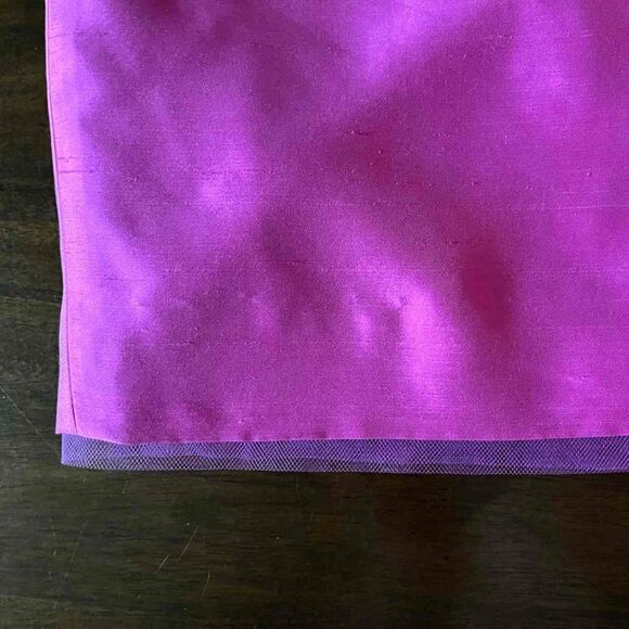 DANA BUCHMAN 100% Silk Pink Pure  Pencil Skirt Size 14 - Picture 5 of 8
